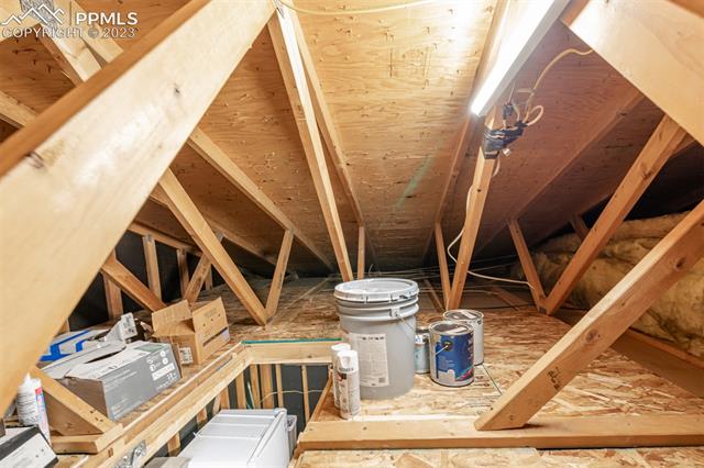 1775 Winnebago Road Colorado Springs, CO 80915 - Photo 31 of 32 Picture of attic through garage