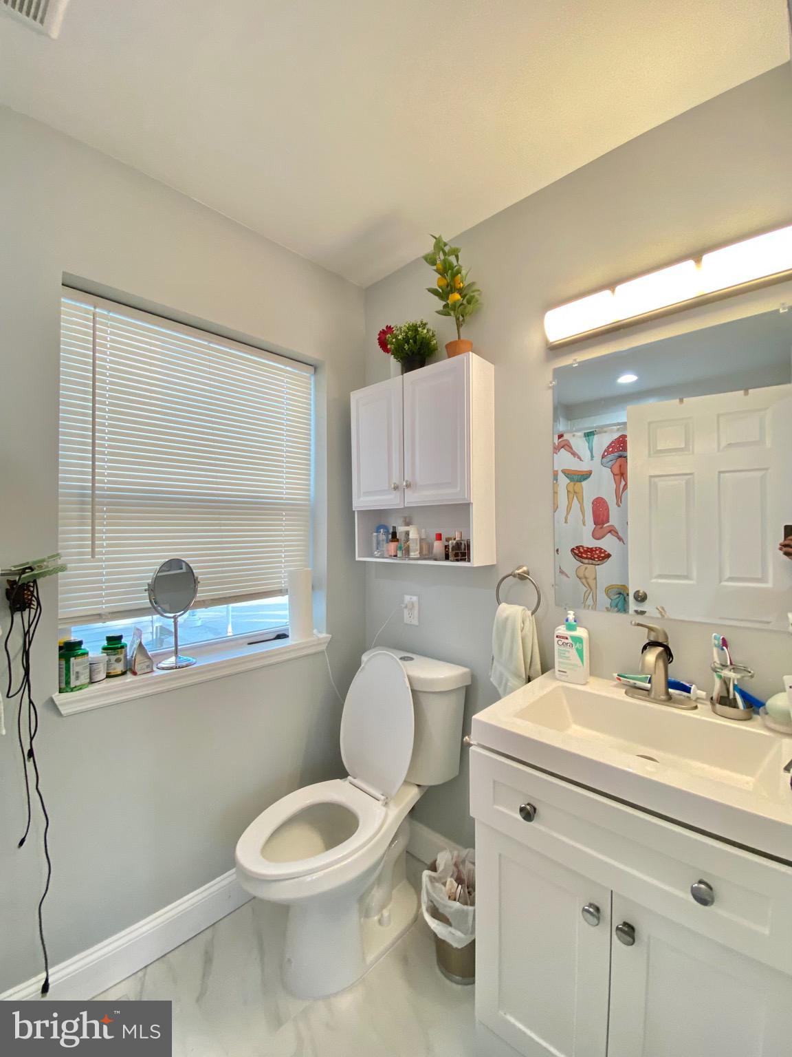 1932 North 8th Street, Unit 2 Philadelphia, PA 19122 - Photo 28 of 34 a bathroom with a sink a toilet and a mirror