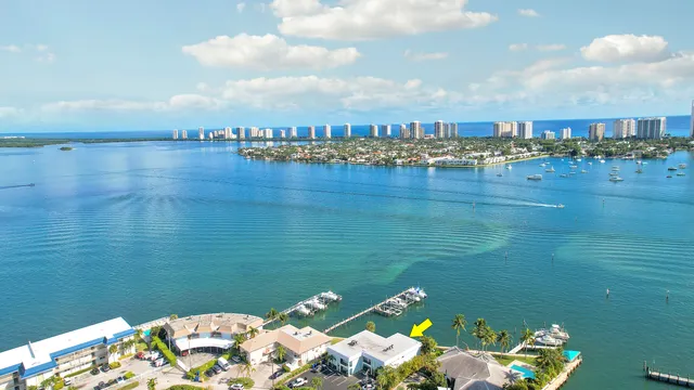 a view of a lake with outdoor space