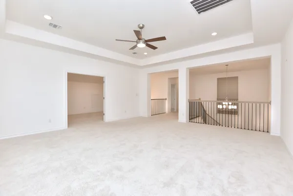 wooden floor with staircase