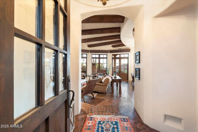 a front view of a house with entryway