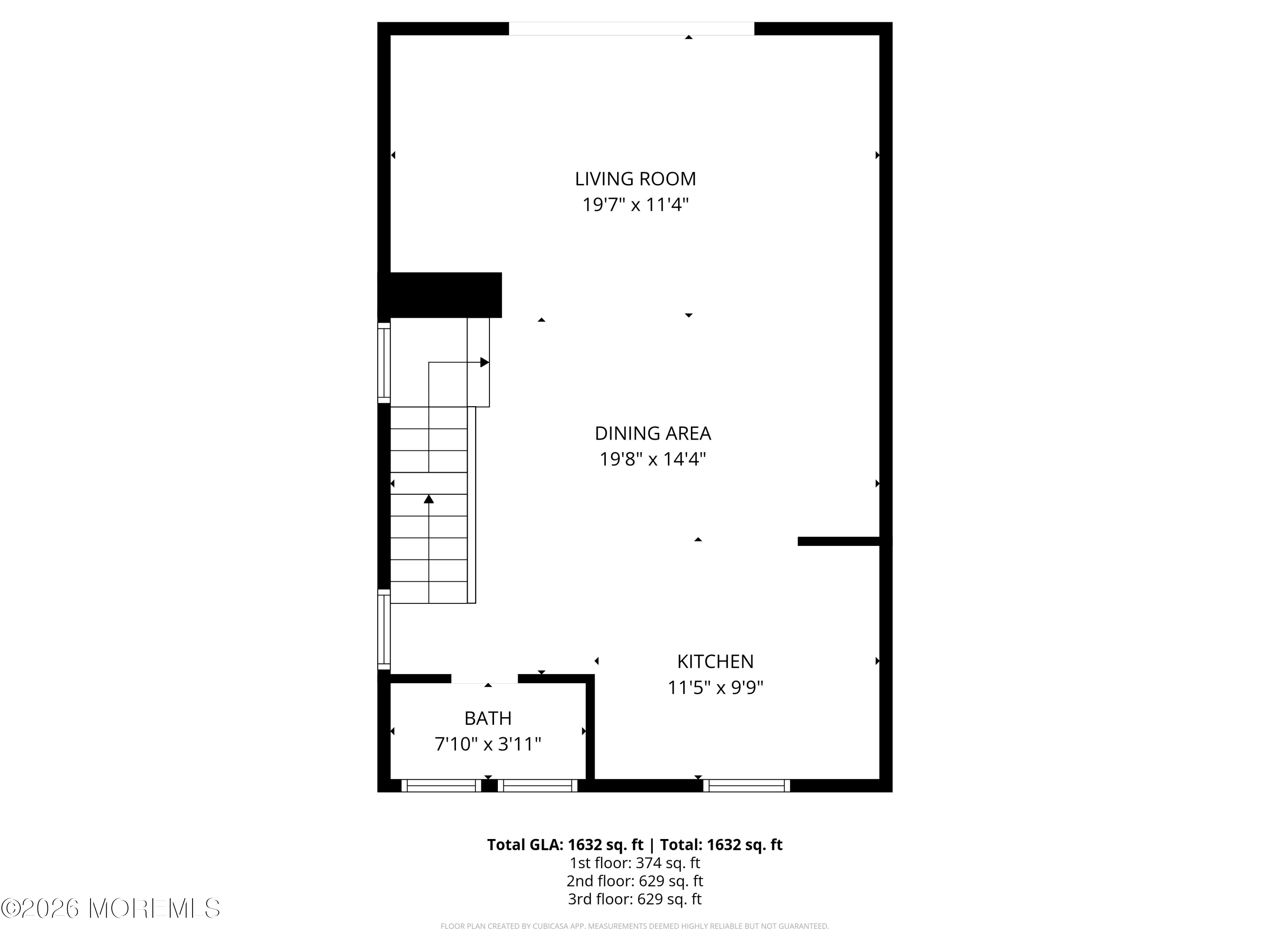 190 Spruce Street, Unit 5 Long Branch, NJ 07740 - Photo 12 of 12 a picture of a floor plan