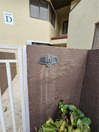 a view of front door