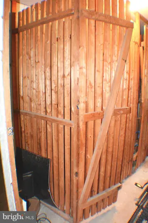 a view of a black gate