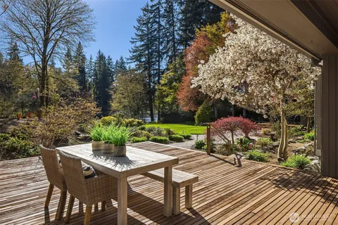 a view of a table and chairs in patio