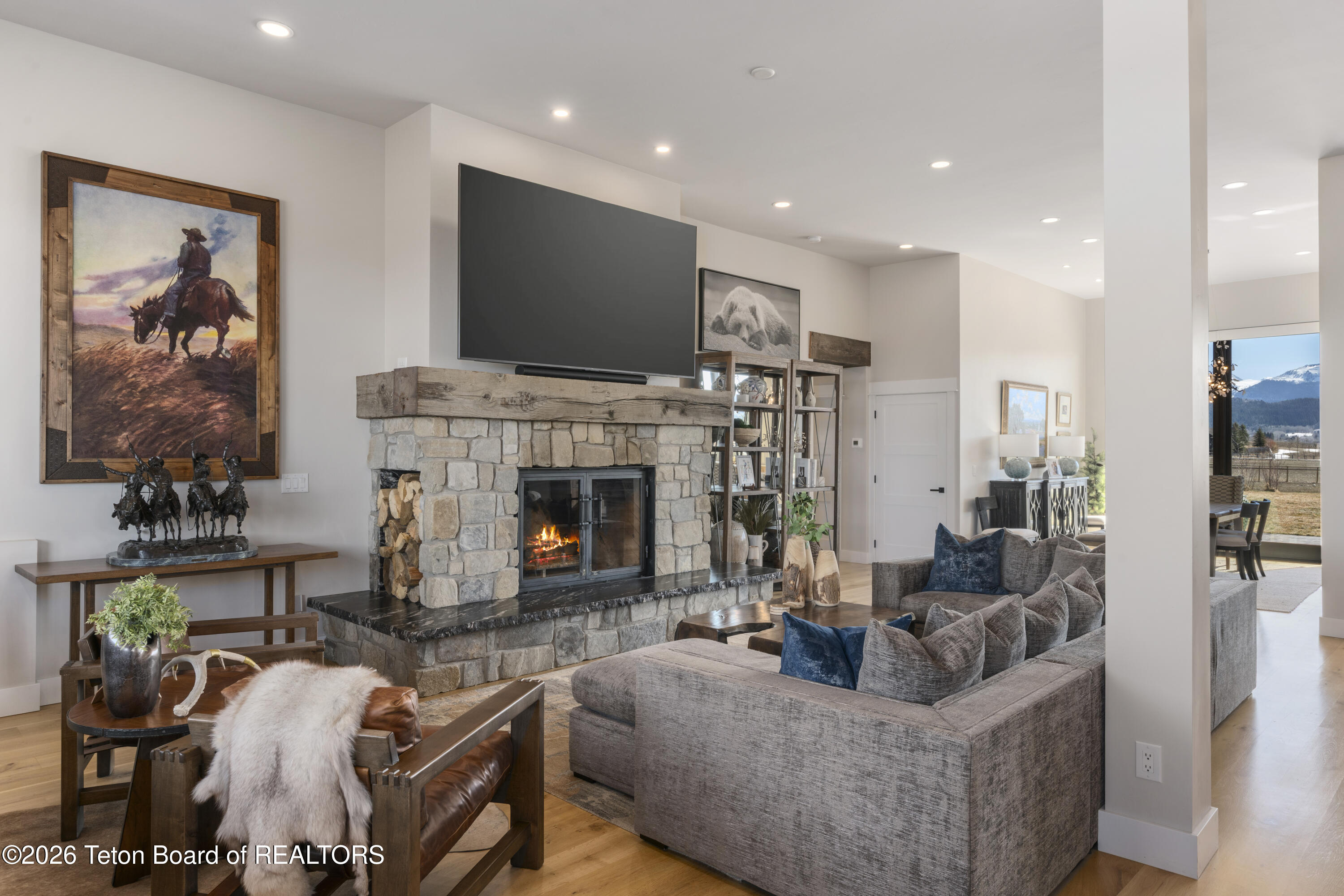 4599 Surprise Valley Road Tetonia, ID 83452 - Photo 6 of 63 Cozy by the fire