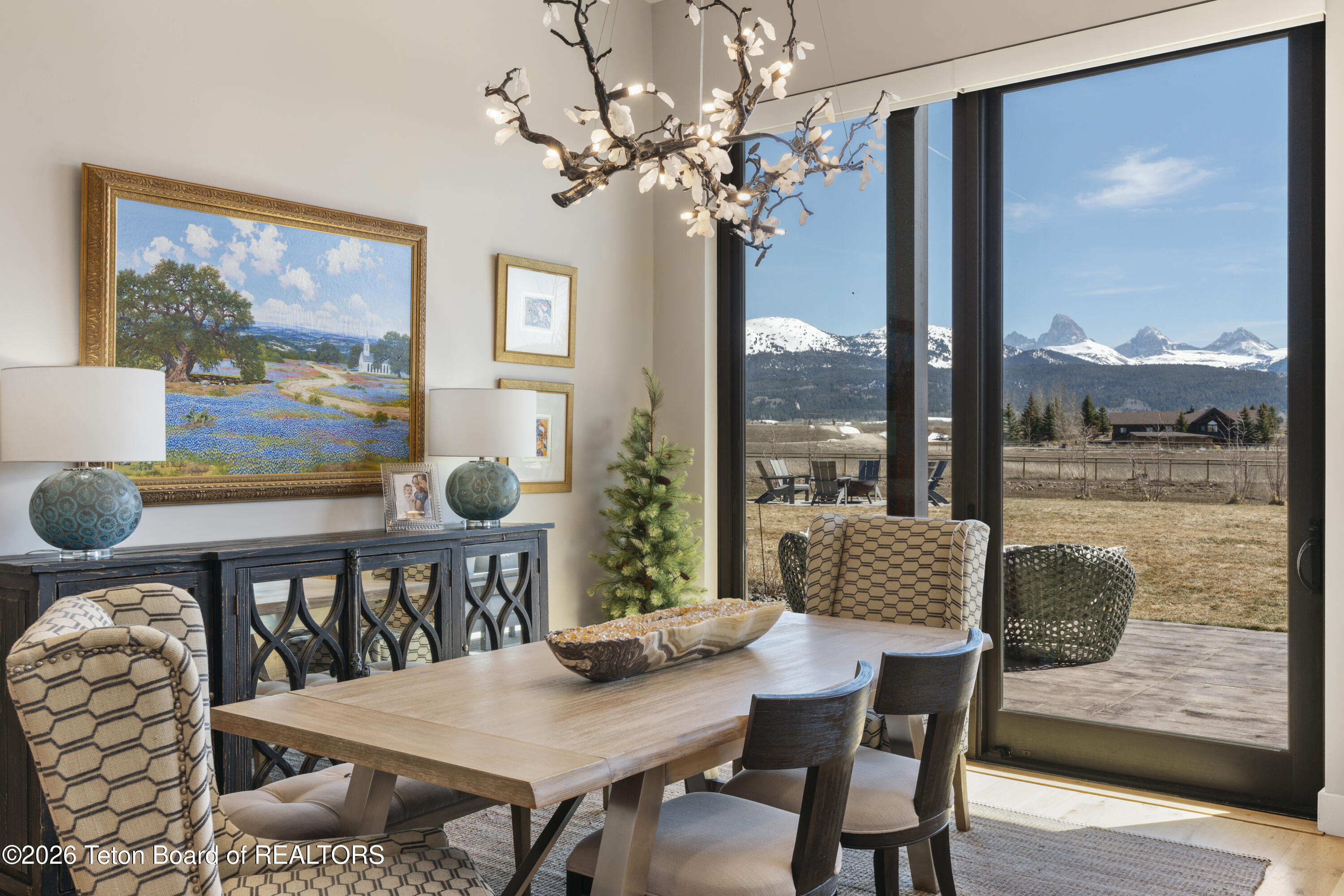 4599 Surprise Valley Road Tetonia, ID 83452 - Photo 9 of 63 Dining Room with Teton view