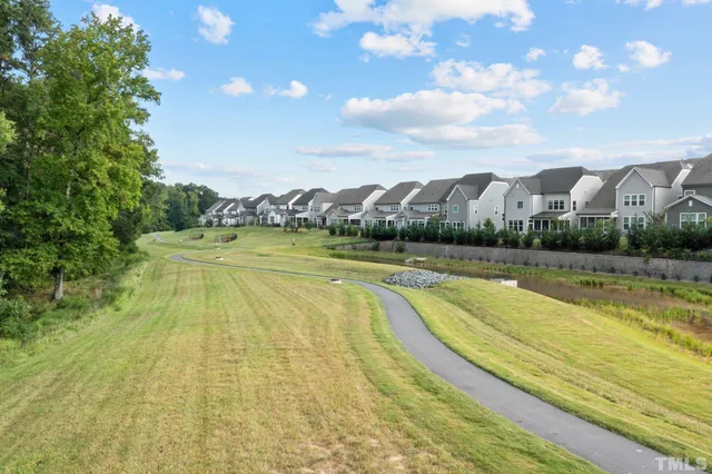 a view of a lake with outdoor space