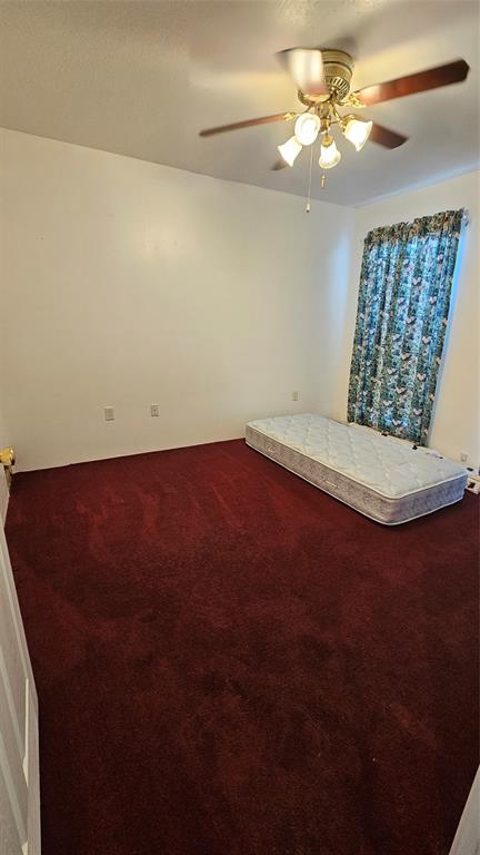8736 Johns Road Alvarado, TX 76009 - Photo 21 of 32 en empty room with windows and chandelier fan