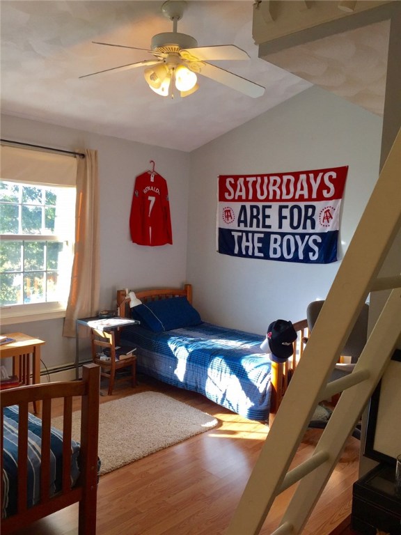 76 Hines Road Cumberland, RI 02864 - Photo 23 of 40 Third Bedroom ~Vaulted Ceiling and Stairs to Loft