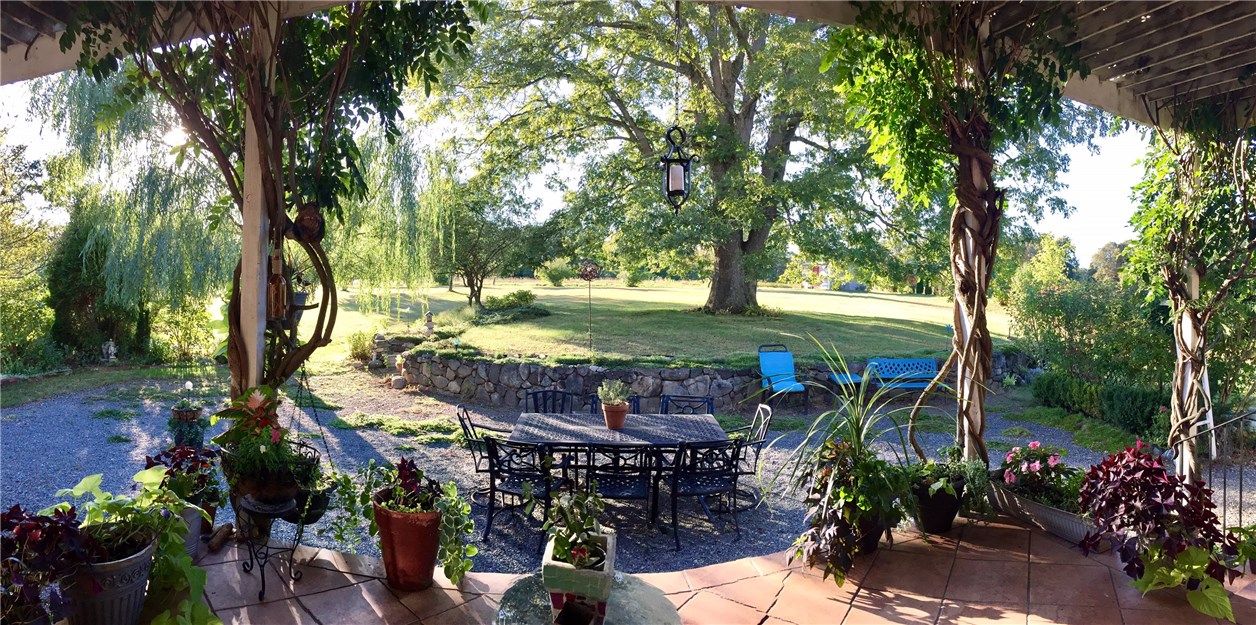 76 Hines Road Cumberland, RI 02864 - Photo 30 of 40 Panoramic View from Terrace Overlooking Grounds & Outdoor Dining Area~