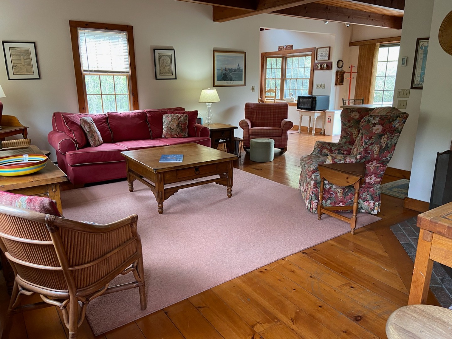 139 Surfside Road Nantucket, MA 02554 - Photo 15 of 24 a living room with furniture and wooden floor