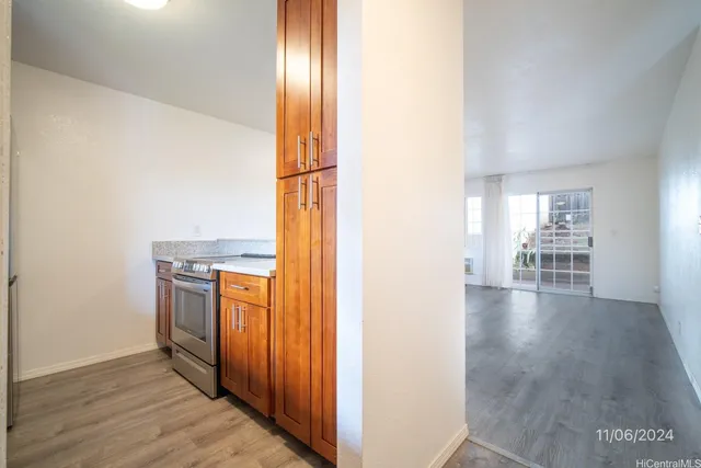 a view of livingroom with furniture and wooden floor