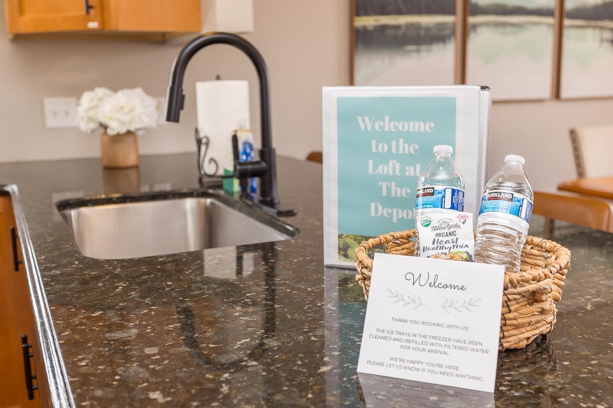 442 First Street Shenandoah, VA 22849 - Photo 19 of 75 a close view of a sink a counter space and a bench in the kitchen