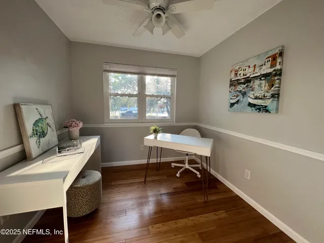 a room with furniture and a window