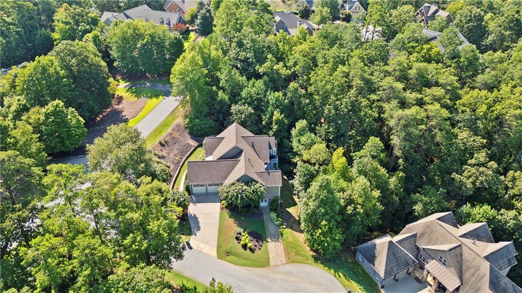 11 York Trace Southeast Cartersville, GA 30121 - Photo 65 of 71 an aerial view of a house with a yard swimming pool and outdoor seating