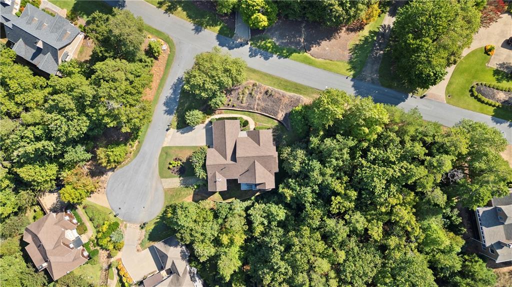 11 York Trace Southeast Cartersville, GA 30121 - Photo 67 of 71 an aerial view of a house with a yard and garden