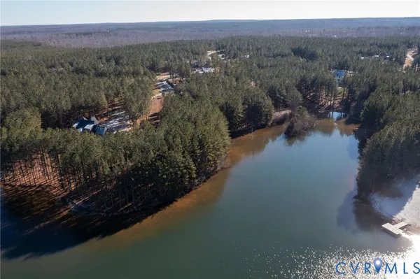 a view of a city with lush green forest