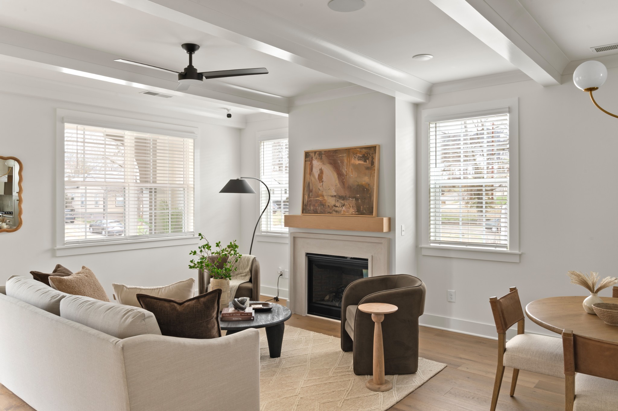 504 Edwin Street Nashville, TN 37207 - Photo 15 of 49 a living room with furniture and a fireplace