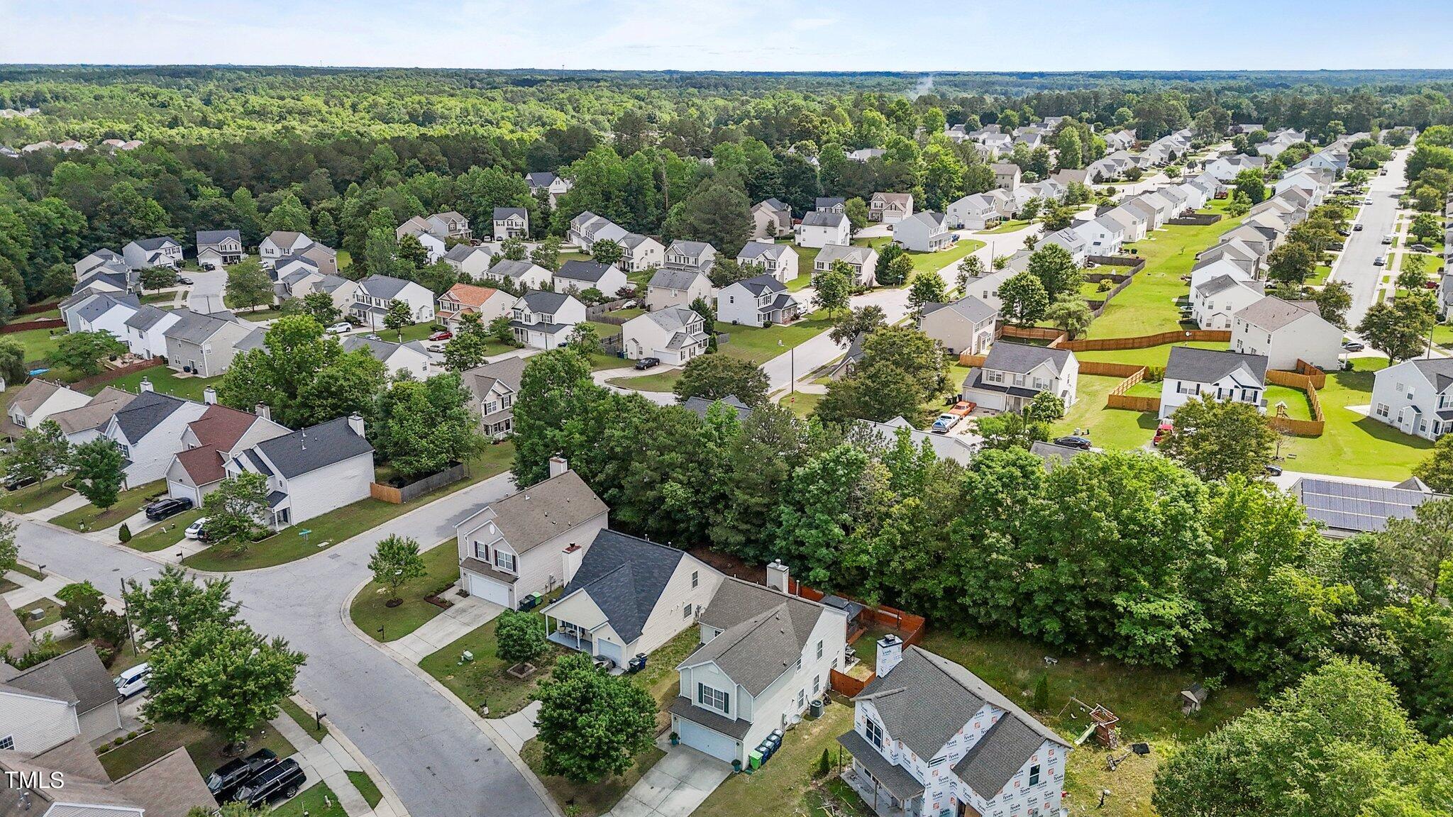 4232 Dalcross Road Raleigh, NC 27610 - Photo 38 of 38 an aerial view of multiple house