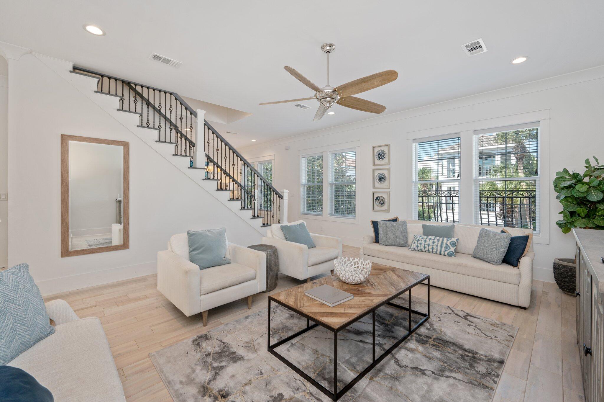 4795 Ocean Boulevard Destin, FL 32541 - Photo 13 of 50 a living room with furniture and a large window