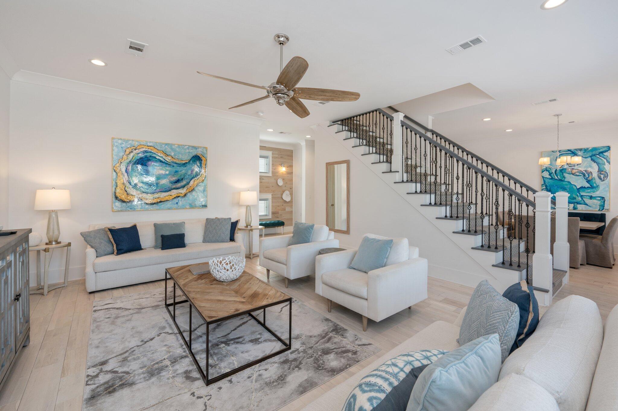 4795 Ocean Boulevard Destin, FL 32541 - Photo 15 of 50 a living room with furniture and a painting on the wall
