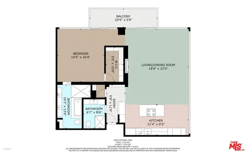 $1,100,000 | 7135 Hollywood Boulevard, Unit 802, Los Angeles, CA 90046