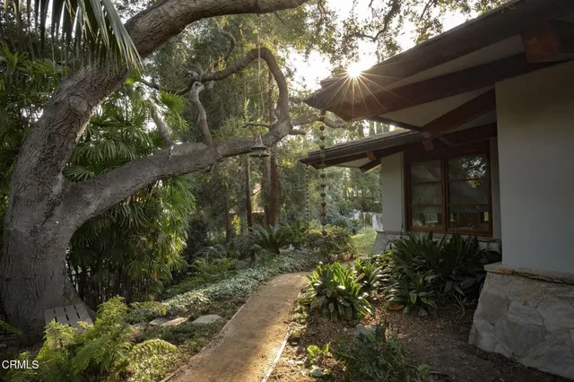 a view of a house with a tree