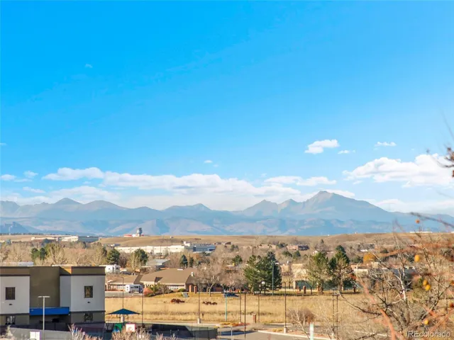 a view of city and mountain