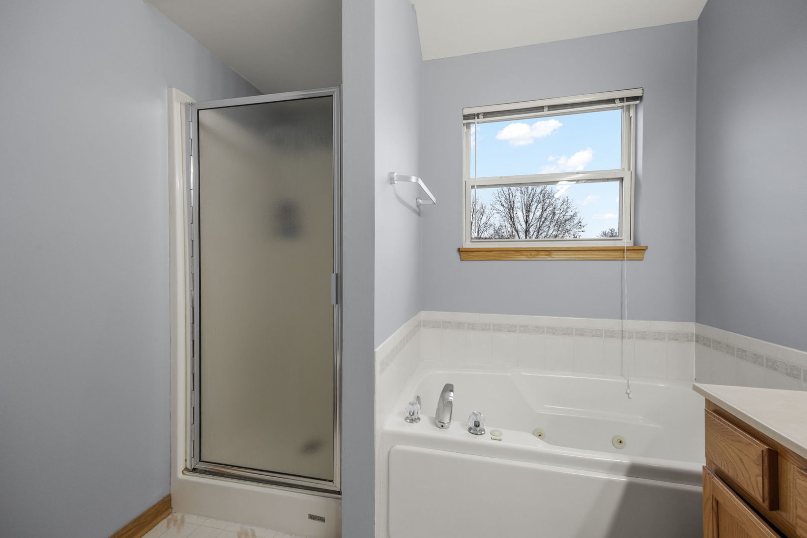 33 Forestview Lane Aurora, IL 60502 - Photo 18 of 27 a white bath tub sitting next to a window