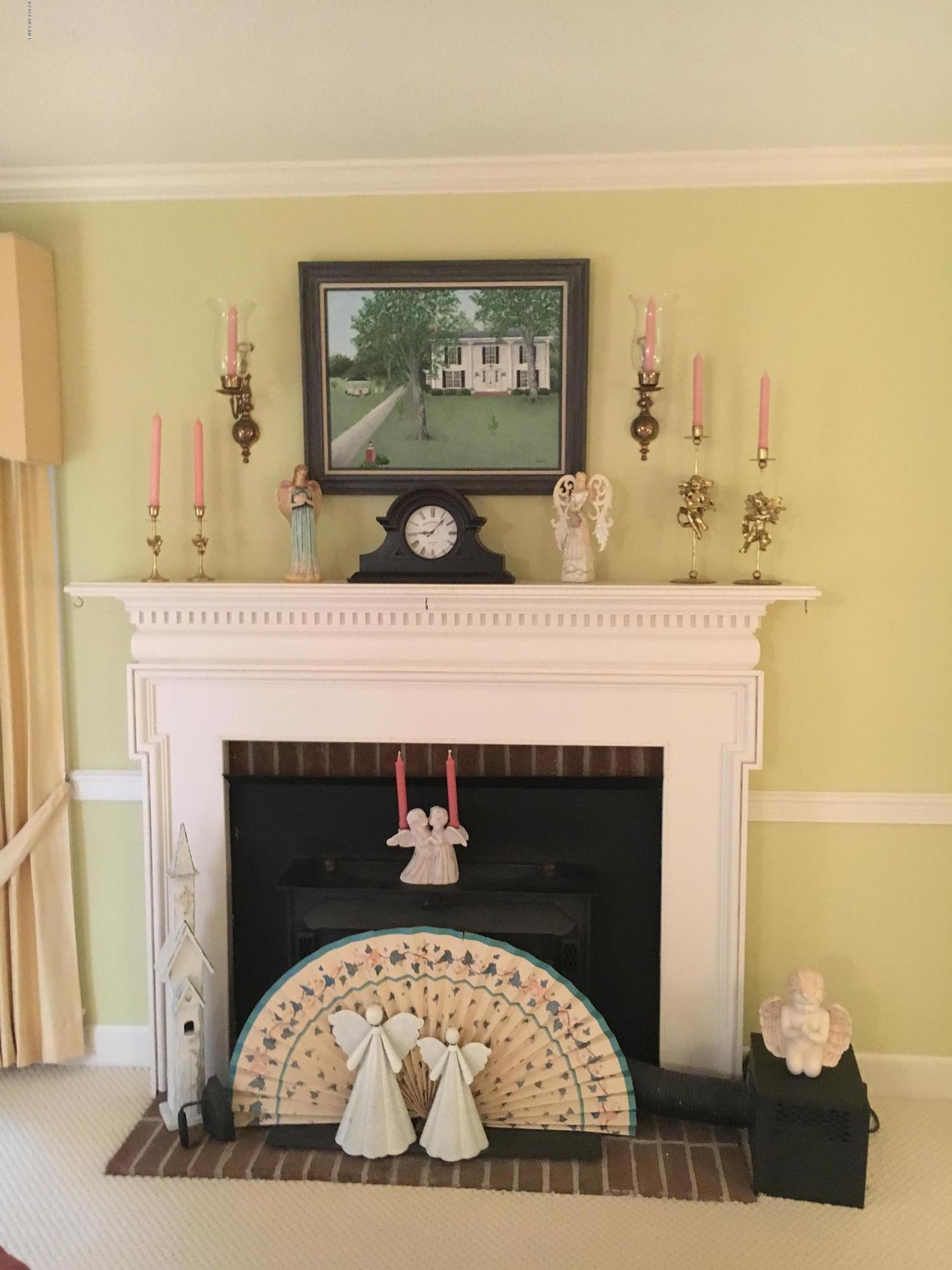 1314 Foster Road Grimesland, NC 27837 - Photo 5 of 36 Living Room Fireplace