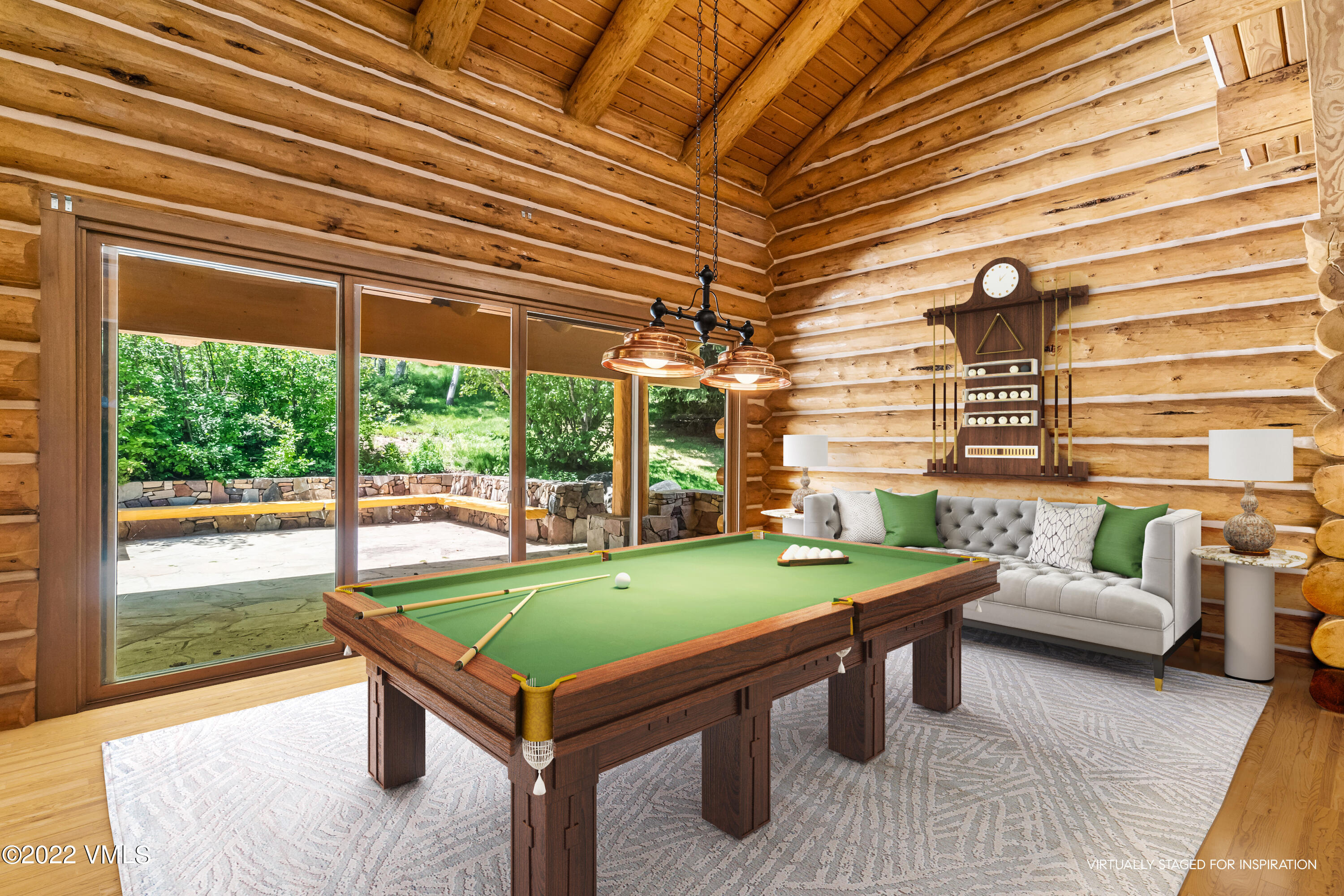 447 Borders Road Beaver Creek, CO 81620 - Photo 12 of 71 a room with pool table and windows