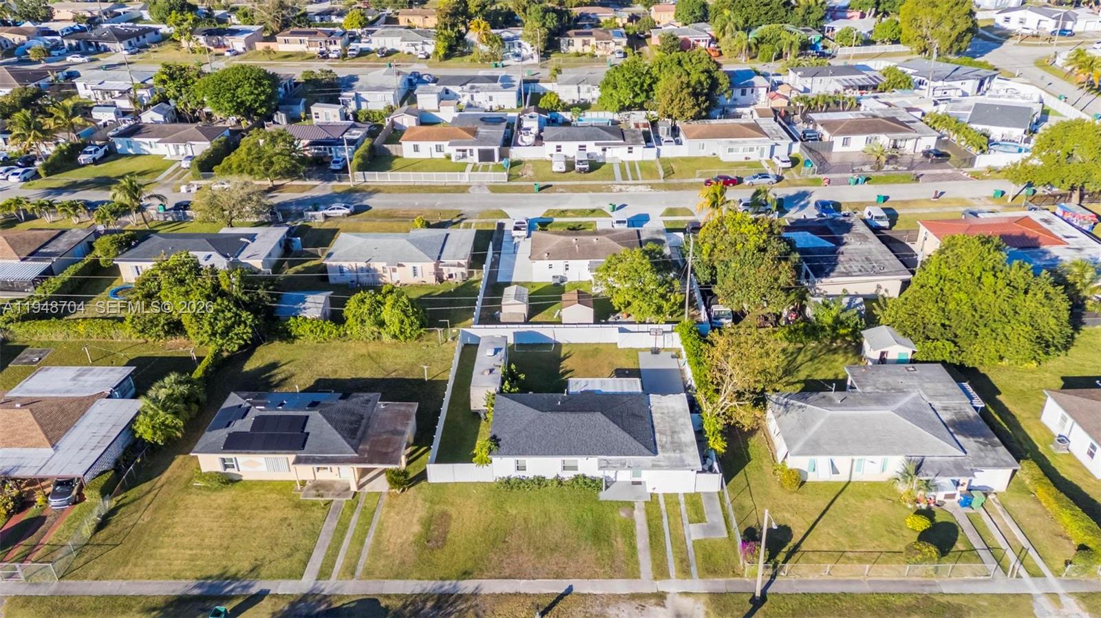 14860 Buchanan Street Miami, FL 33176 - Photo 22 of 27 an aerial view of a yard with outdoor seating