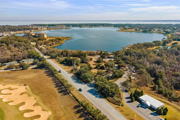 an aerial view of a city with houses