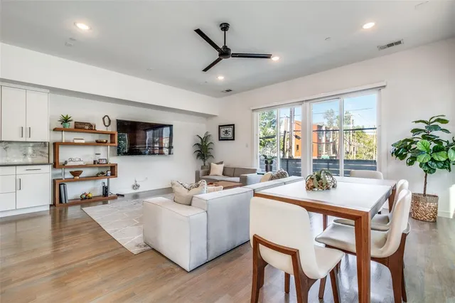 a view of a city from a terrace