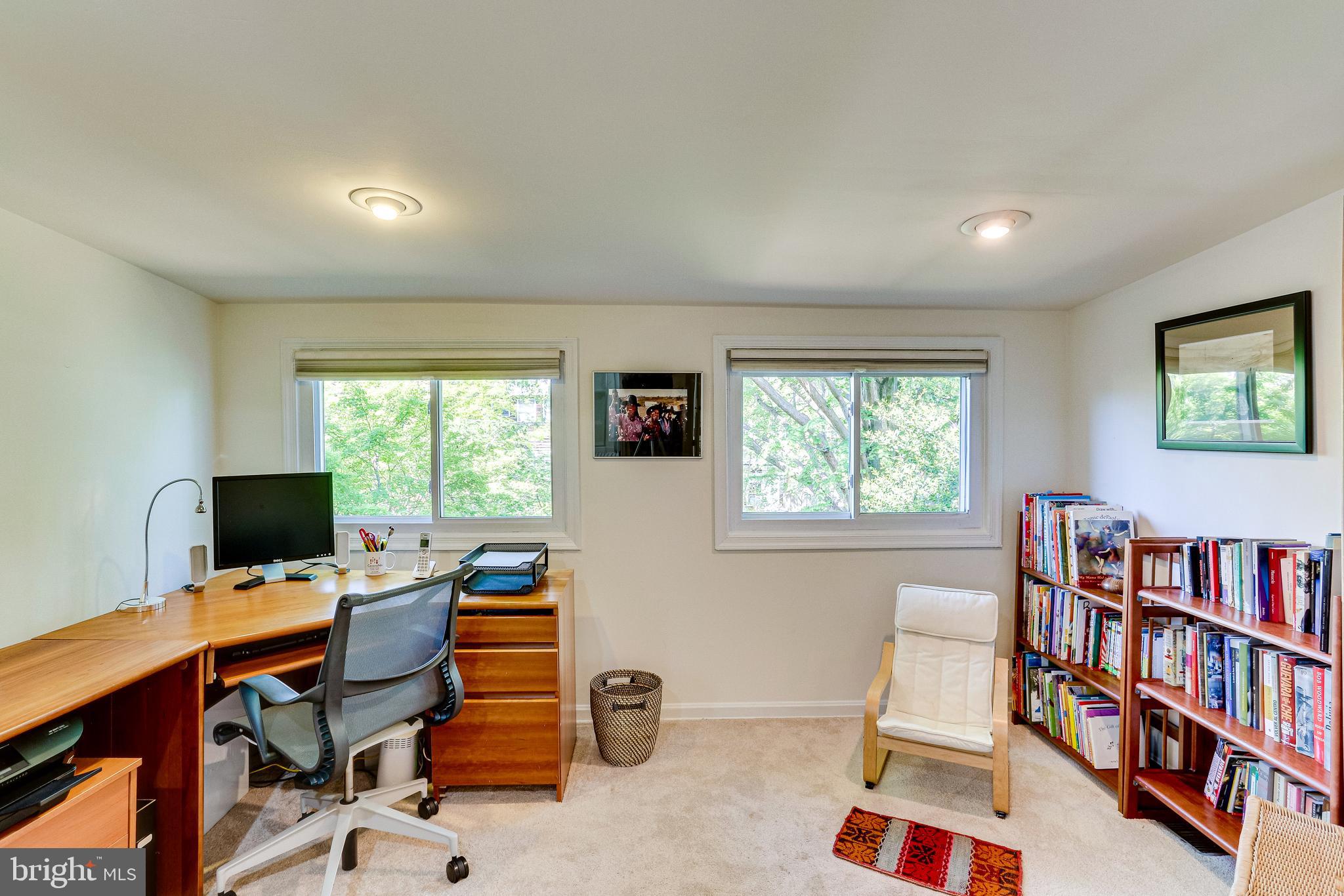 520 8th Street Northeast Washington, DC 20002 - Photo 22 of 61 Large BRIGHT office area at rear looks onto trees