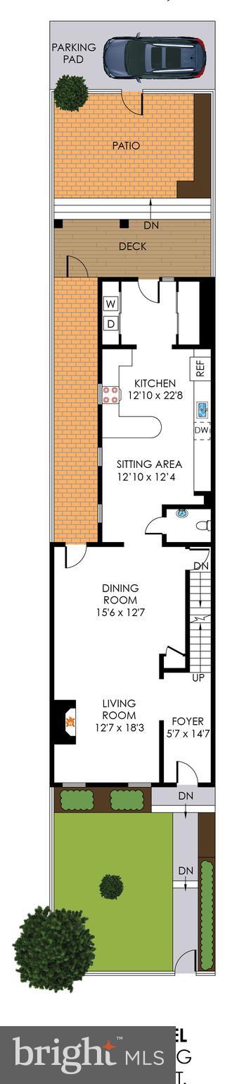 520 8th Street Northeast Washington, DC 20002 - Photo 59 of 61 Main level floor plan