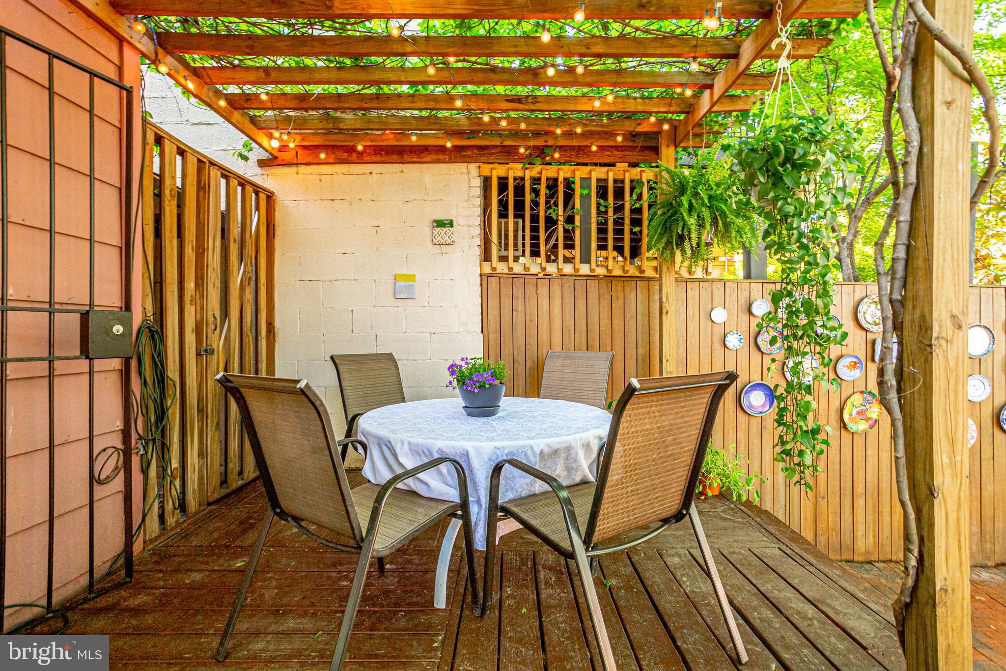 520 8th Street Northeast Washington, DC 20002 - Photo 36 of 61 Dine al fresco w/lights above
