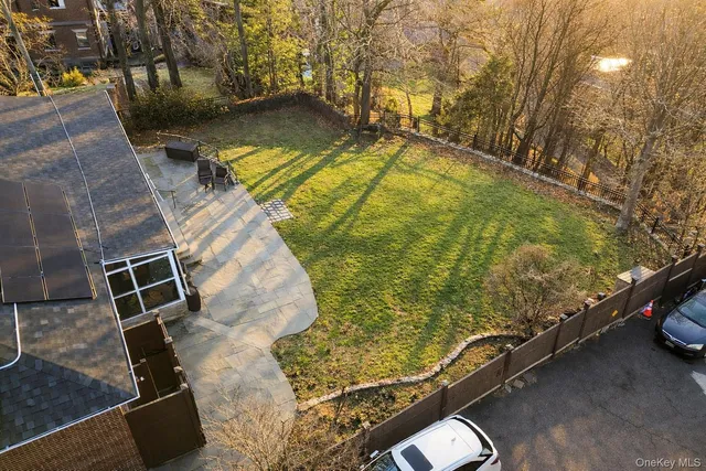 a view of swimming pool from a balcony