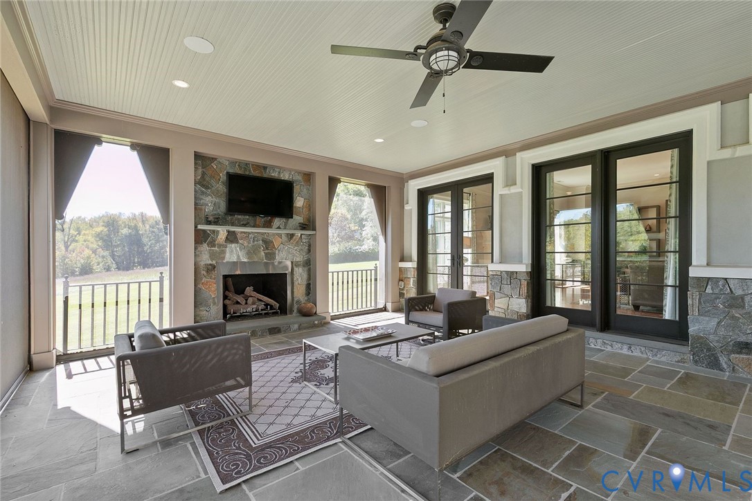 785 Oak Spring Lane Manakin-Sabot, VA 23103 - Photo 75 of 96 Inviting screened porch featuring Bluestone floors