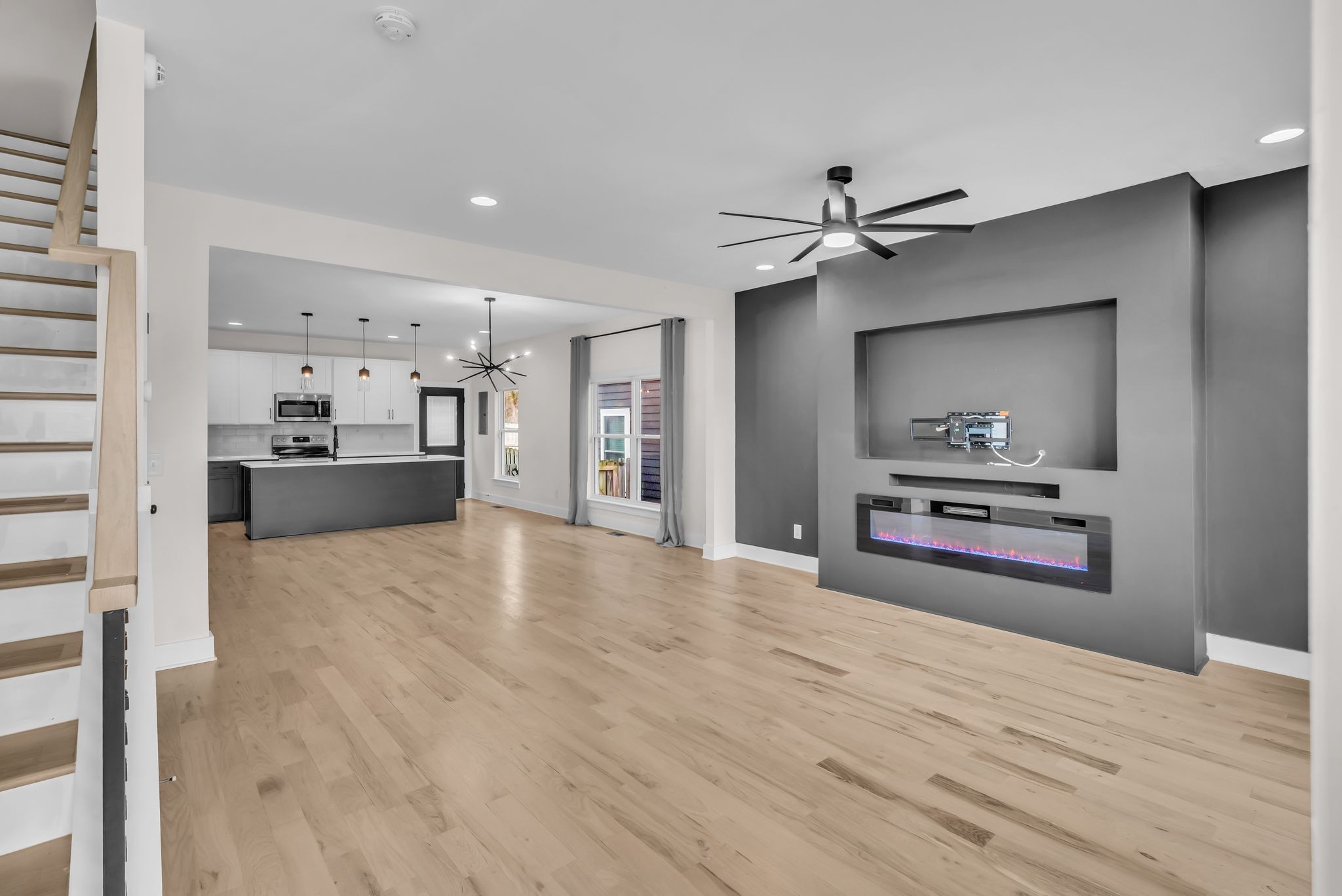 425 Toney Road, Unit B Nashville, TN 37207 - Photo 2 of 14 a view of a kitchen with a sink and a refrigerator