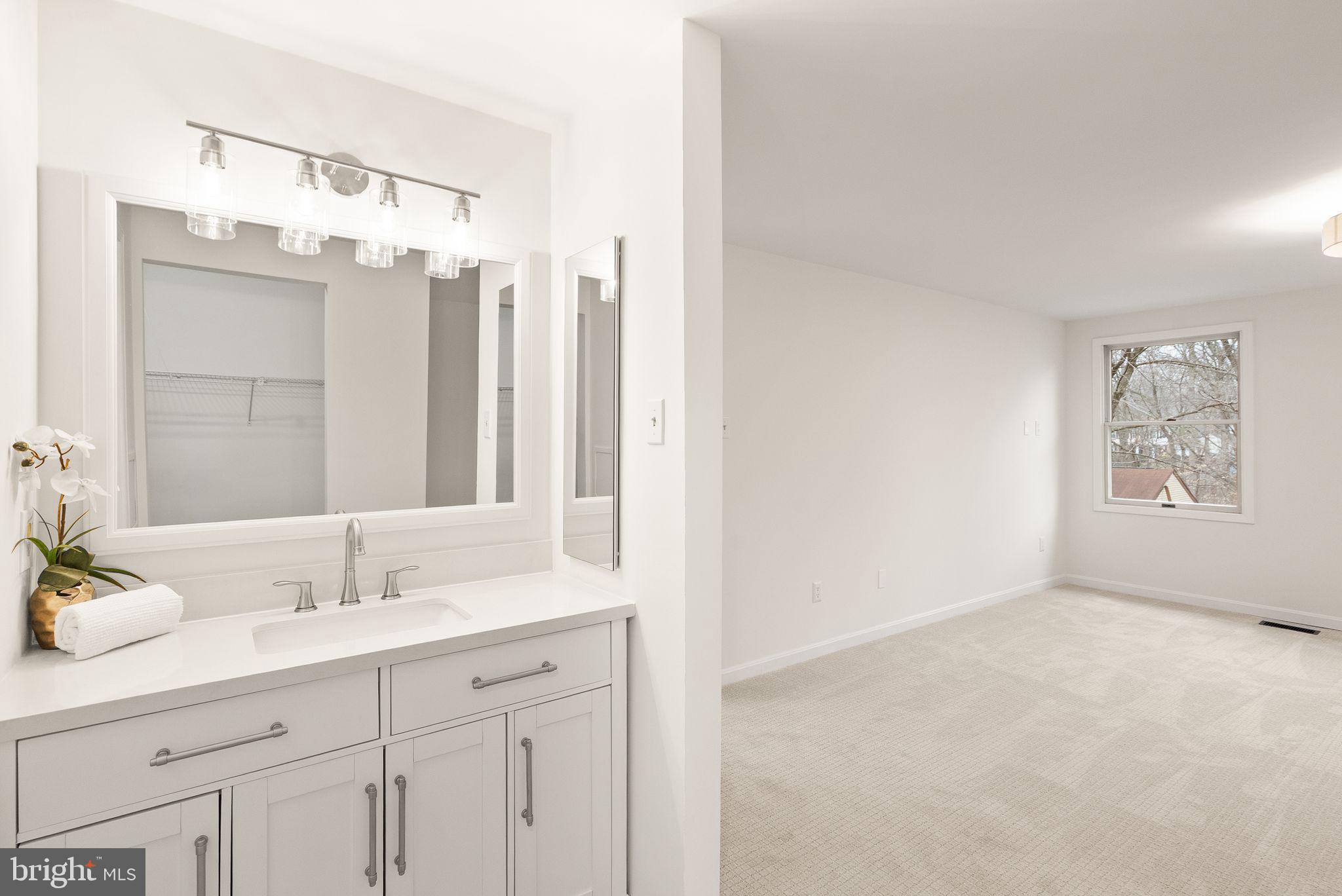 8461 Rushing Creek Court Springfield, VA 22153 - Photo 44 of 96 new primary vanity/lighting