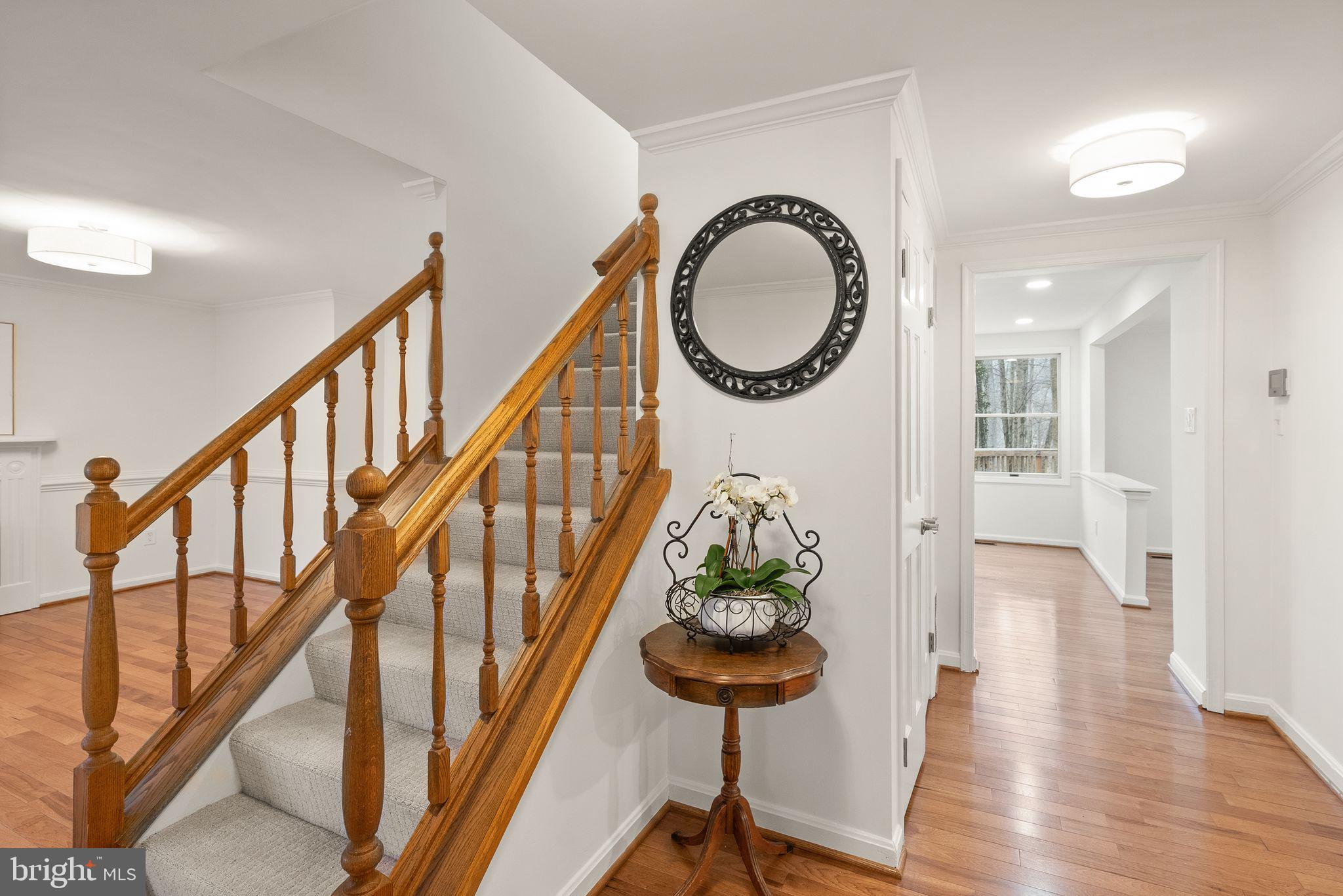 8461 Rushing Creek Court Springfield, VA 22153 - Photo 9 of 96 Foyer with hardwood floors throughout main lvl