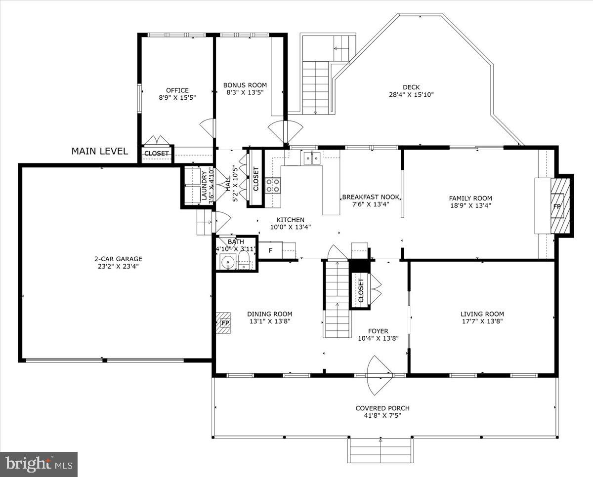 8461 Rushing Creek Court Springfield, VA 22153 - Photo 96 of 96 main level floor plan