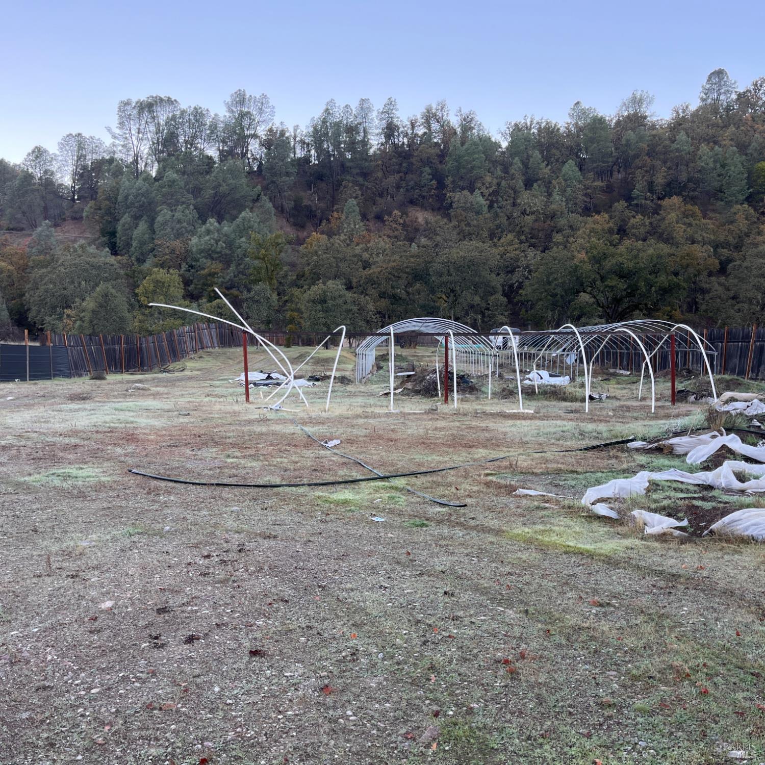31975 Mendocino Pass Road Covelo, CA 95428 - Photo 14 of 23 a backyard of a house with table and chairs