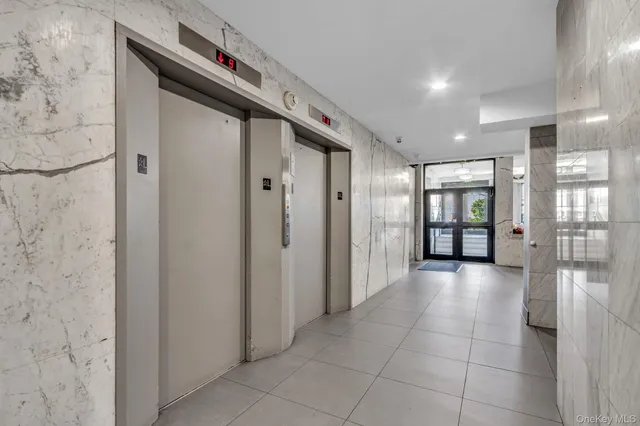 a view of an entryway with a window