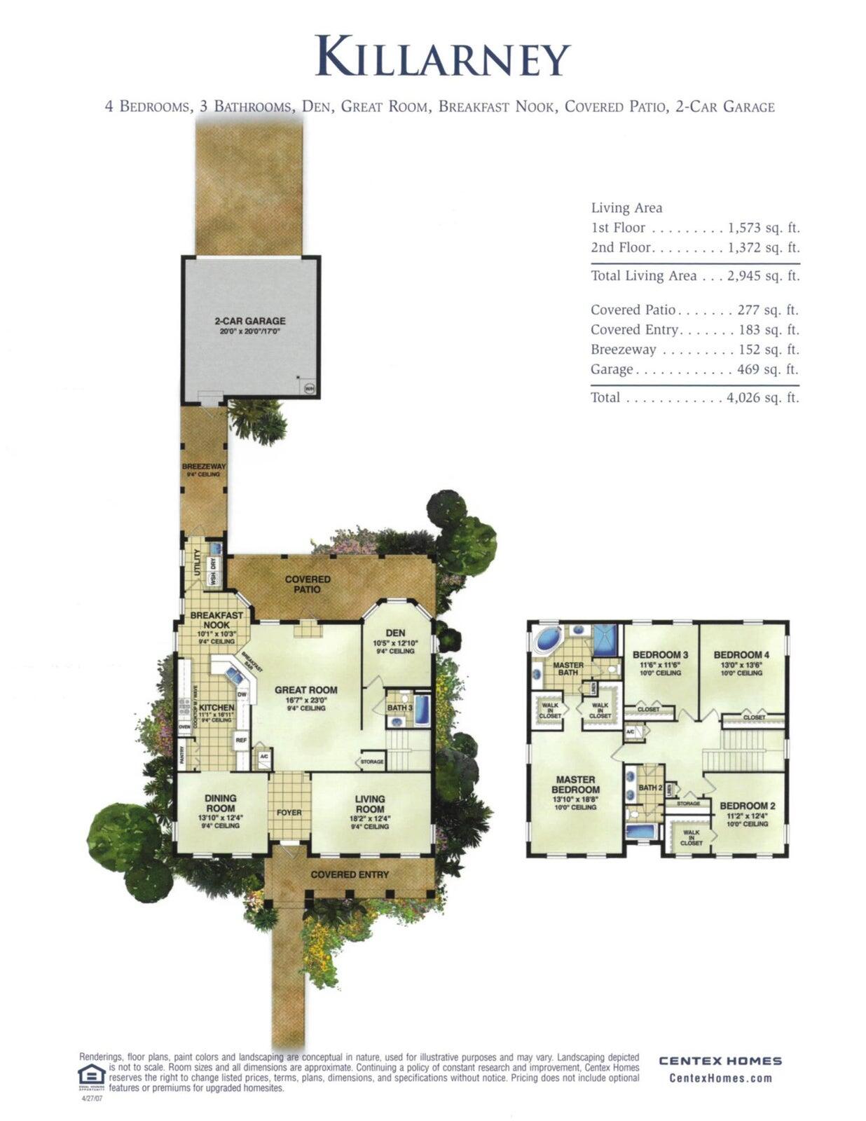 111 Tullamore Avenue Jupiter, FL 33458 - Photo 63 of 64 Killarney Floor Plan