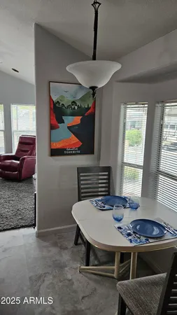 a room with furniture and window