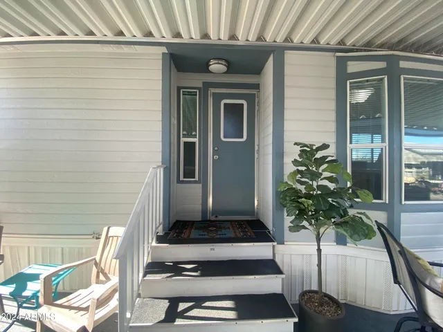 a view of a house with a patio