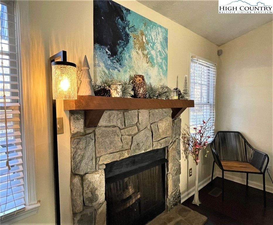 3490 Section House Road Hickory, NC 28601 - Photo 10 of 39 a living room with furniture and a fireplace